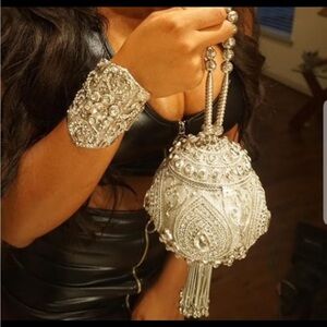 Silver Empress Clutch